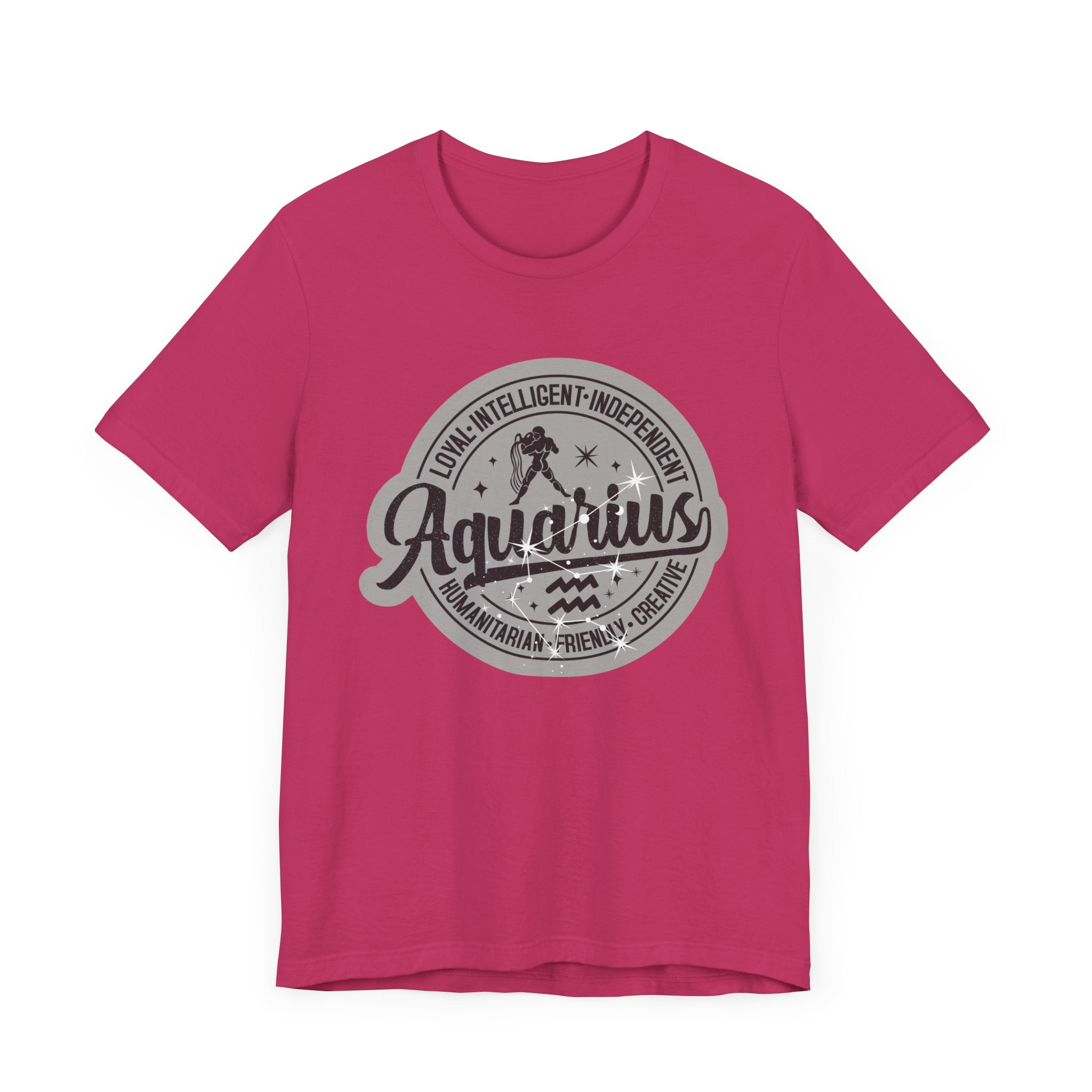 Aquarius Zodiac Unisex Casual Classic Jersey Short Sleeve Tee